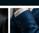 Finished jacket detail, showing hand-finished construction